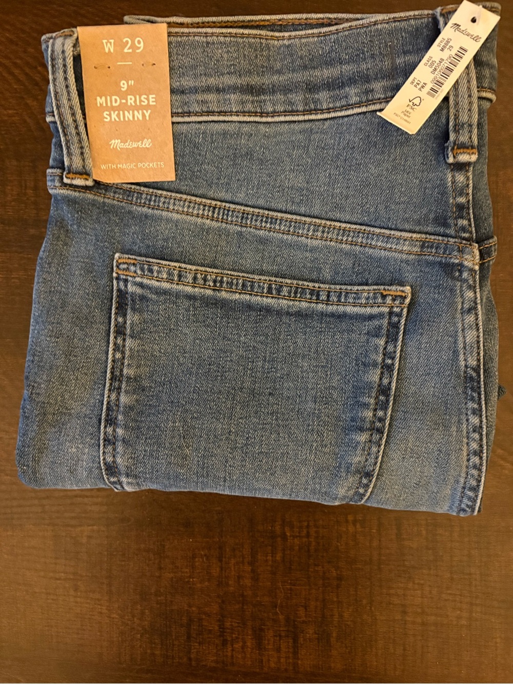 Madewell Mid-Rise Skinny Jeans in Blue Denim